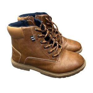 Nautica Kaindy Boys Brown Lace-Up Ankle Boots US 3 UK 2 EU 34 Kids Shoes